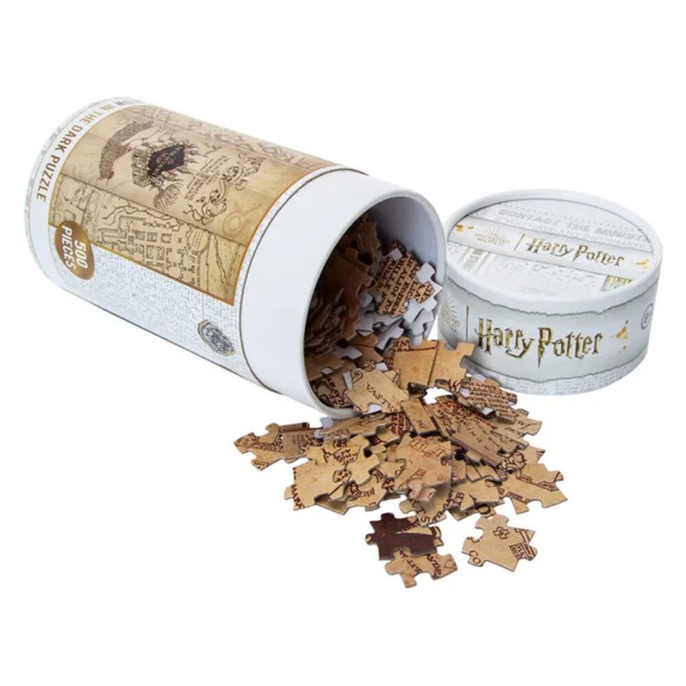 Harry Potter™ Glow In The Dark Jigsaw Puzzle 500 Piece - Marauder's Map - Picture 3 of 6